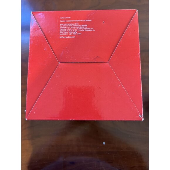 JC Penney Home Collection 7" Lighted Acrylic SKIING SNOWMAN in Box TESTED WORKS - Picture 14 of 14